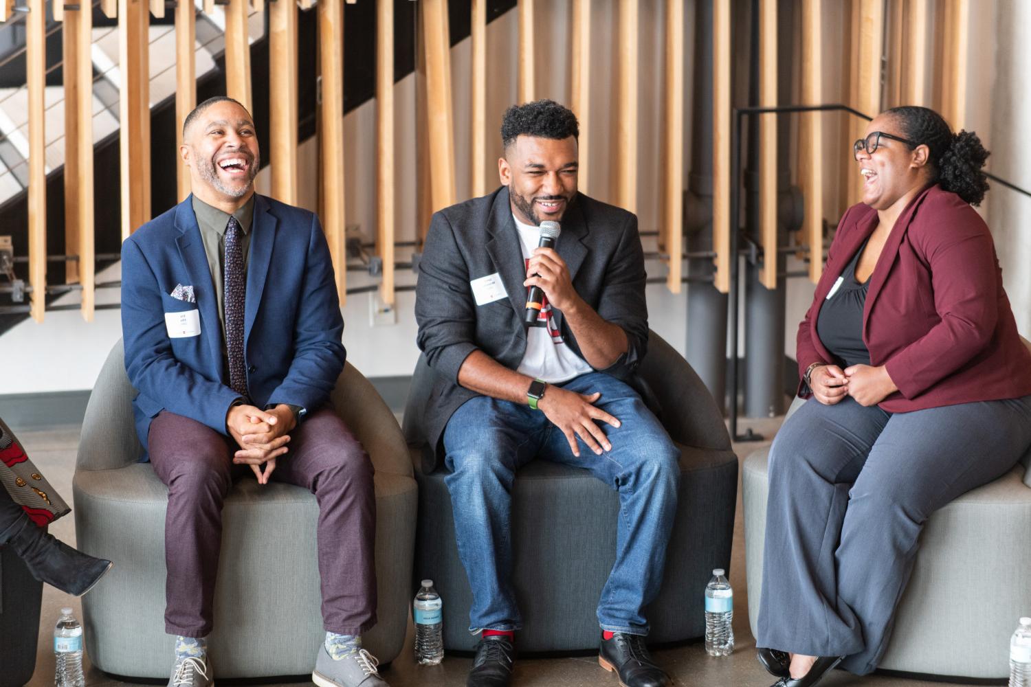 Carthage's Wiggan-Kenniebrew Black Alumni Network holds panel discussions on campus during Homecoming weekend.